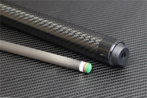 碳纖維黑科技臺(tái)球桿 黑八桌球桿 花式九球大頭桿 高硬度輕量化碳纖維桌球桿